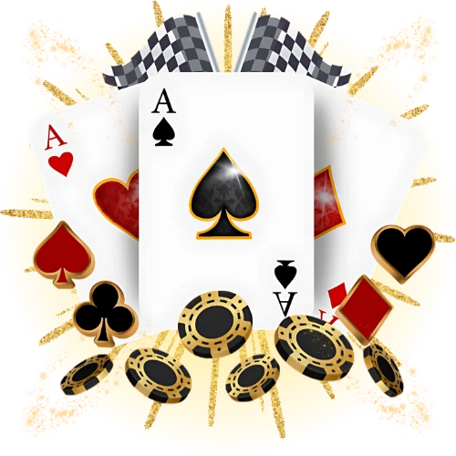 45sports with playing cards & casino coins